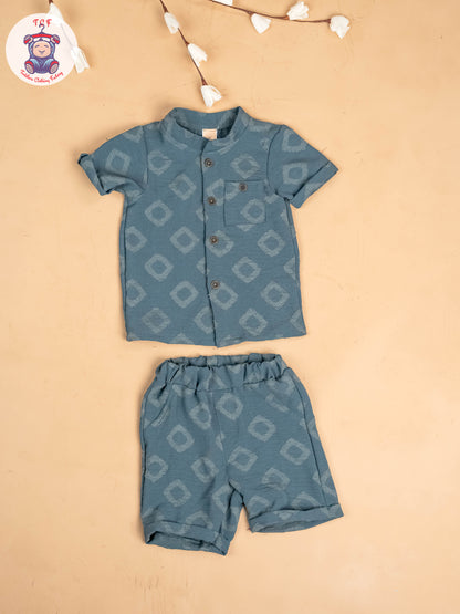 Light Green - Boys Readymade Shirts & Shorts