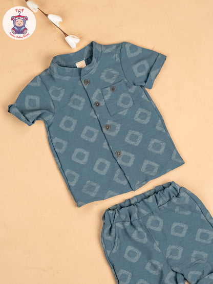 Light Green - Boys Readymade Shirts & Shorts