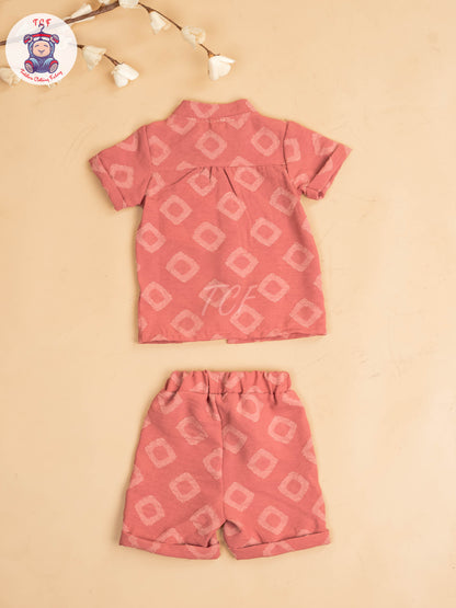Light Pink - Boys Readymade Shirts & Shorts