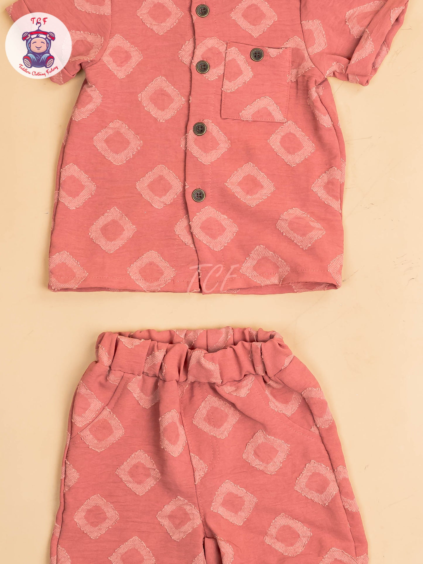 Light Pink - Boys Readymade Shirts & Shorts