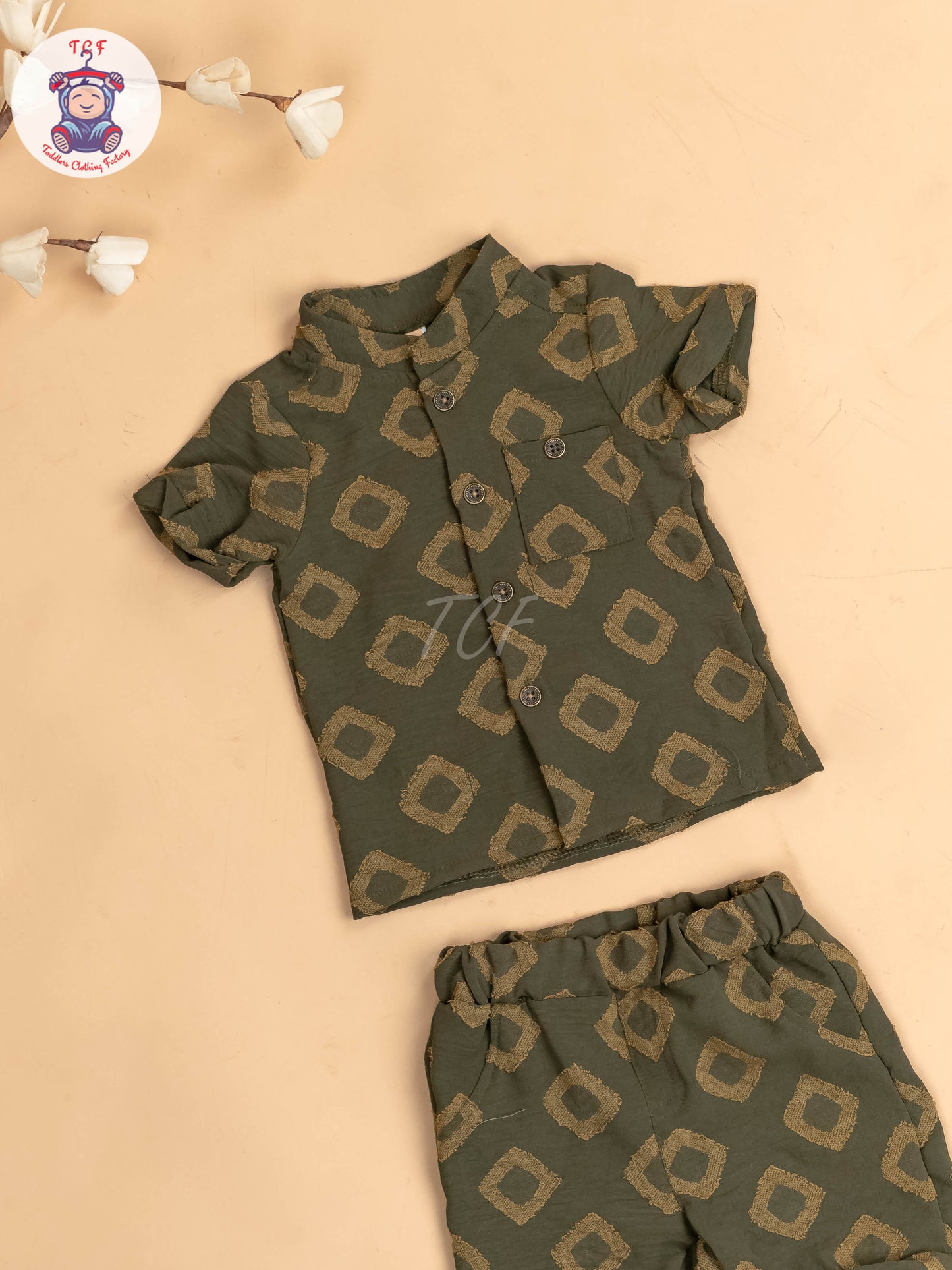 Light Green - Boys Readymade Shirts & Shorts