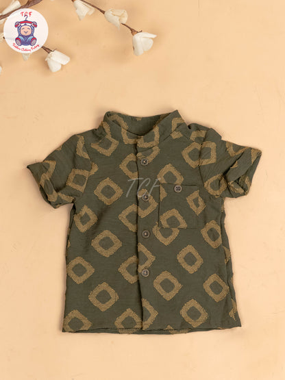 Light Green - Boys Readymade Shirts & Shorts