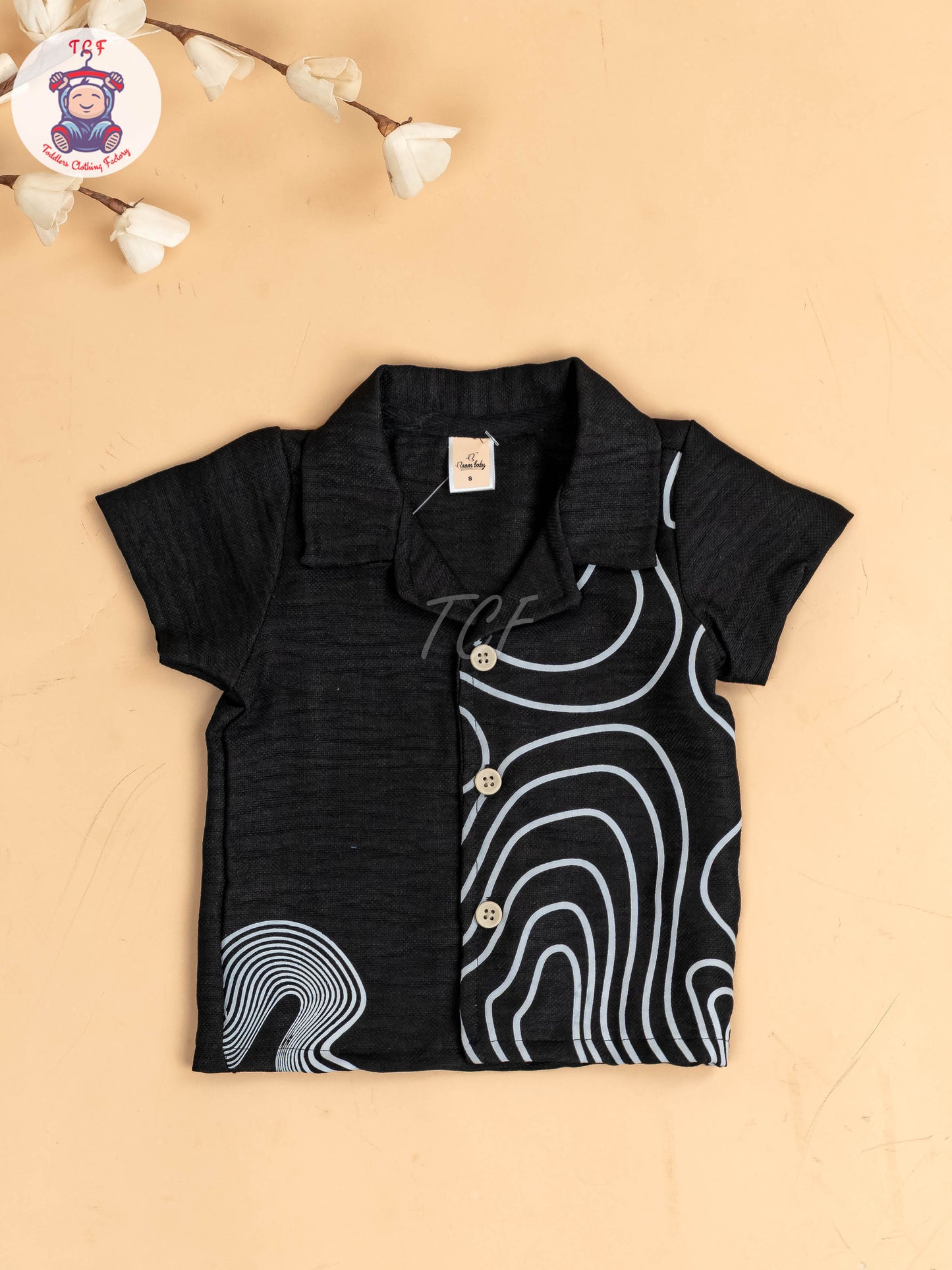 Navy Blue & White - Boys Readymade Shirts & Shorts