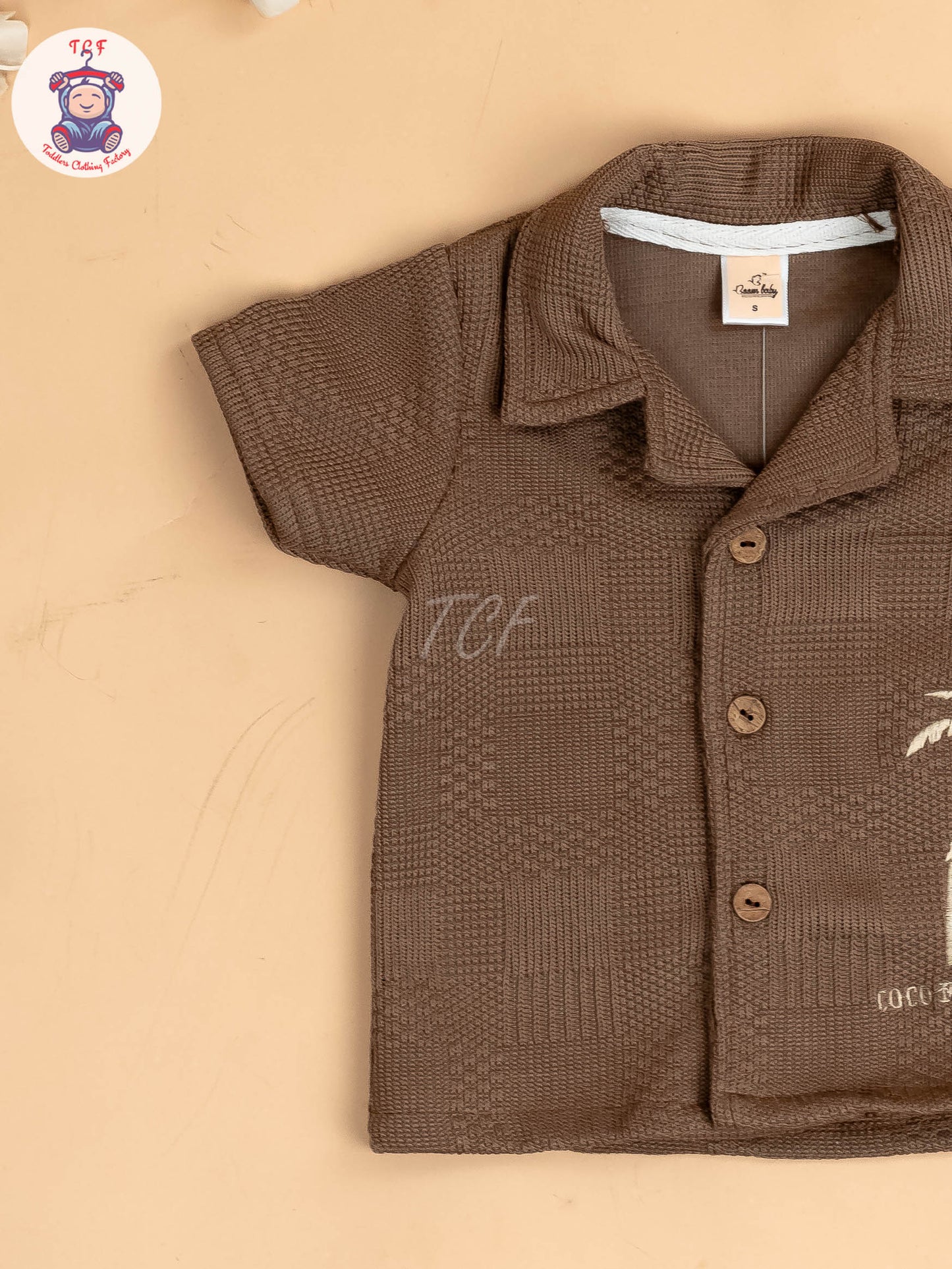 Choclate Brown - Boys Readymade Shirts & Shorts