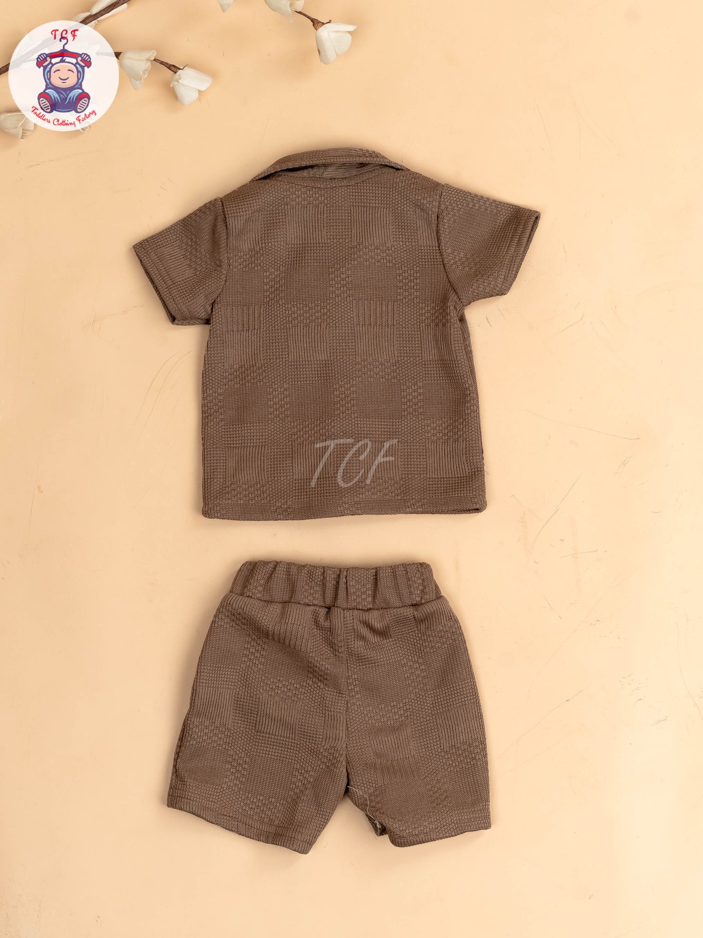 Choclate Brown - Boys Readymade Shirts & Shorts