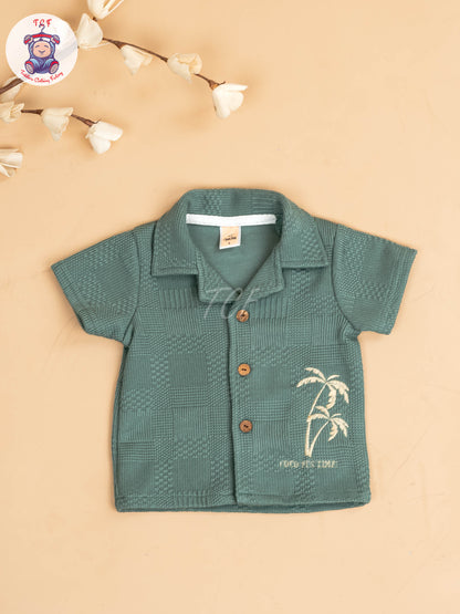 Green - Boys Readymade Shirts & Shorts