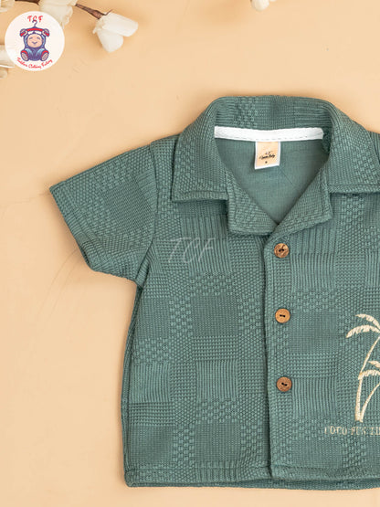 Green - Boys Readymade Shirts & Shorts