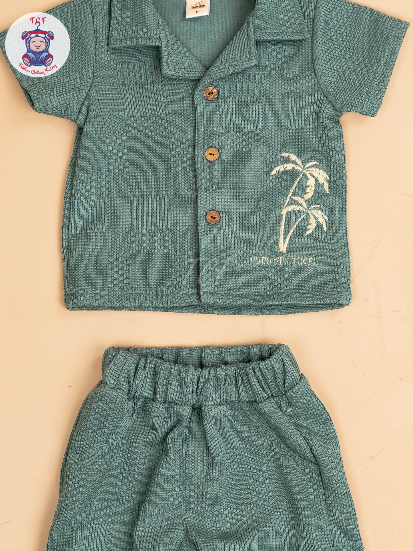 Green - Boys Readymade Shirts & Shorts