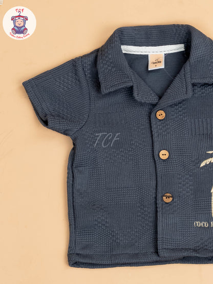 Grey - Boys Readymade Shirts & Shorts