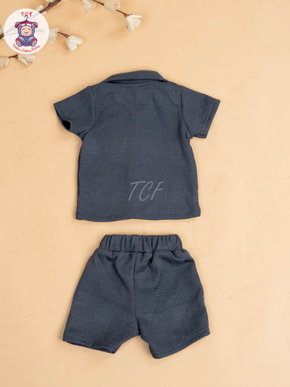 Grey - Boys Readymade Shirts & Shorts