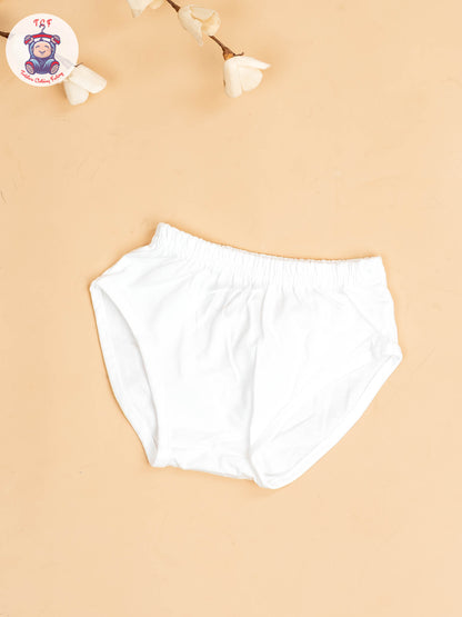 Brown & White - Girls Cotton Frock