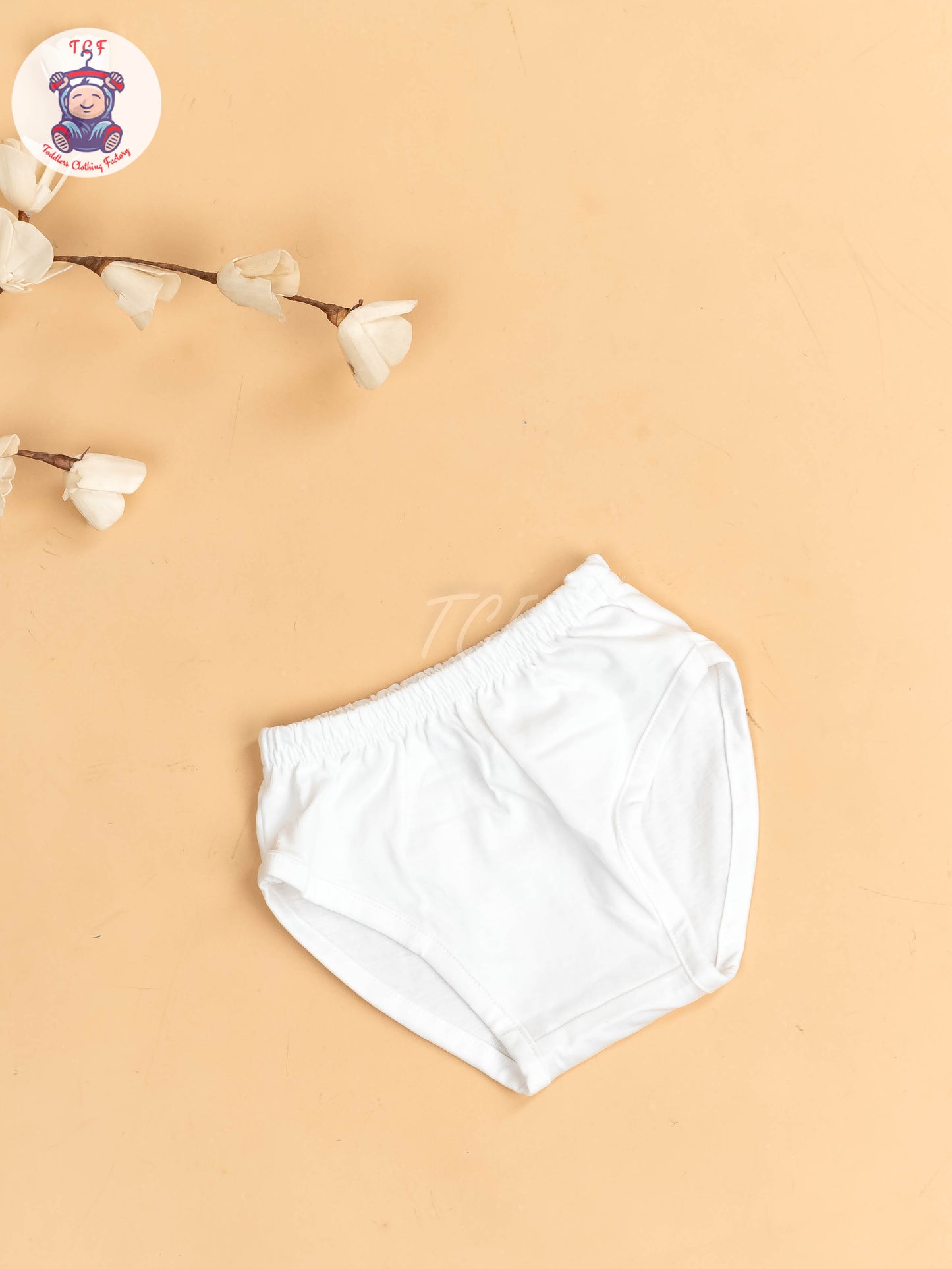 White & Light Green - Girls Cotton Frock