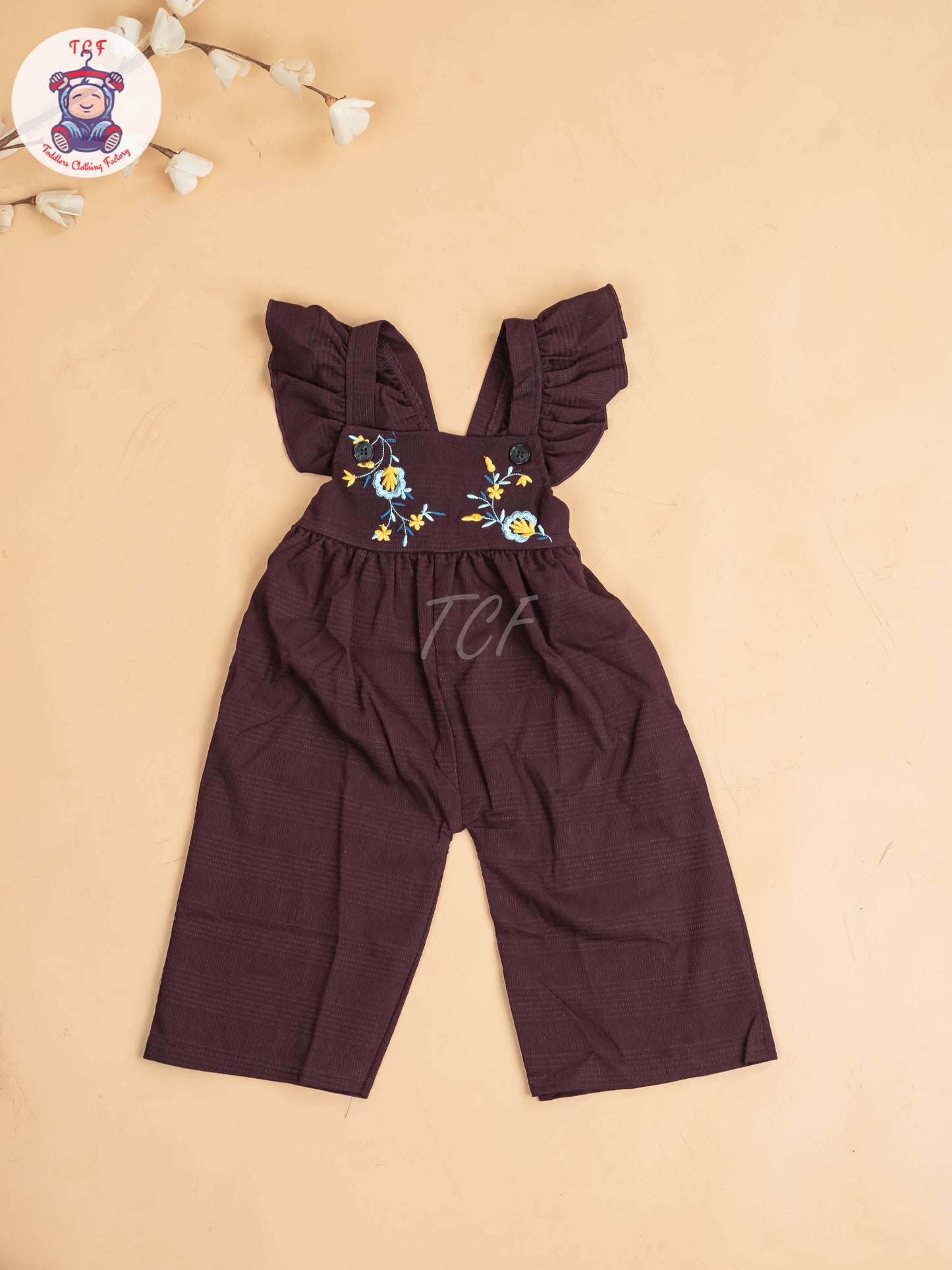 Wine - Girls Readymade Co-ords Sets