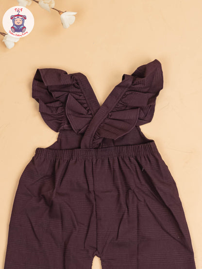 Wine - Girls Readymade Co-ords Sets