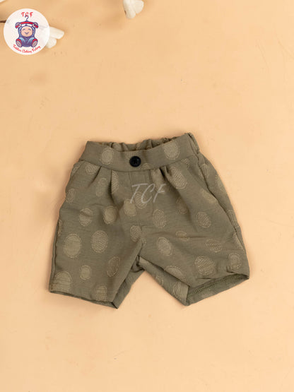 White & Mehandi Green - Girls Readymade Co-ords Sets