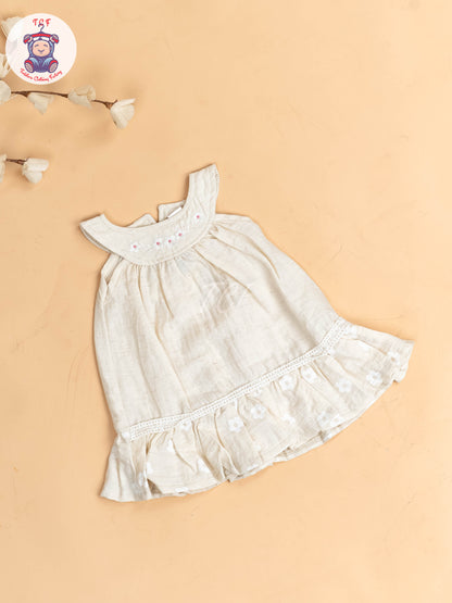 Half White - Girls Cotton Frock