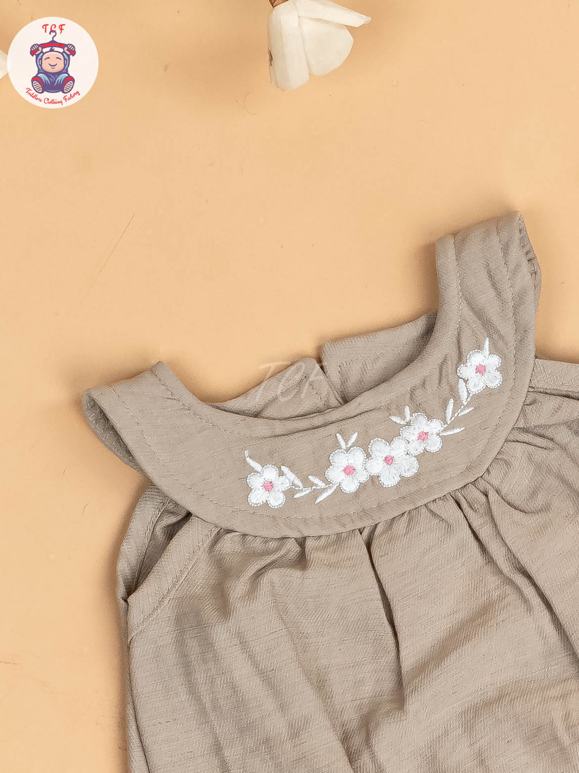 Cream - Girls Cotton Frock