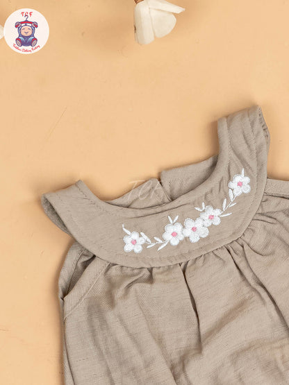 Cream - Girls Cotton Frock