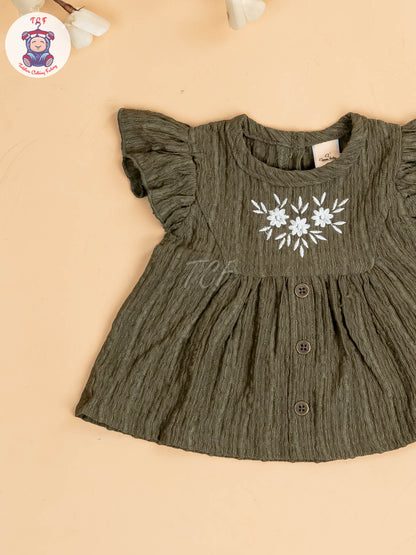 Leaf Green & White - Girls Co-ords Sets