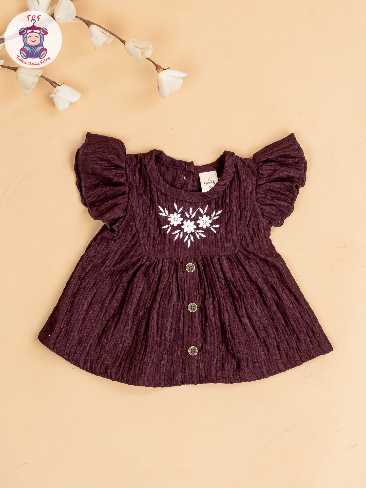 Wine & Cream - Girls Co-ords Sets