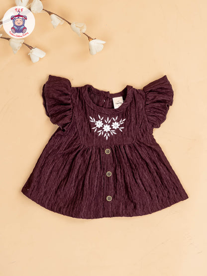 Wine & Cream - Girls Co-ords Sets