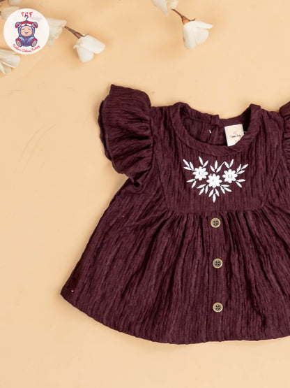 Wine & Cream - Girls Co-ords Sets