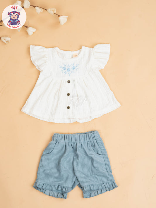 White & Grey - Girls Co-ords Sets