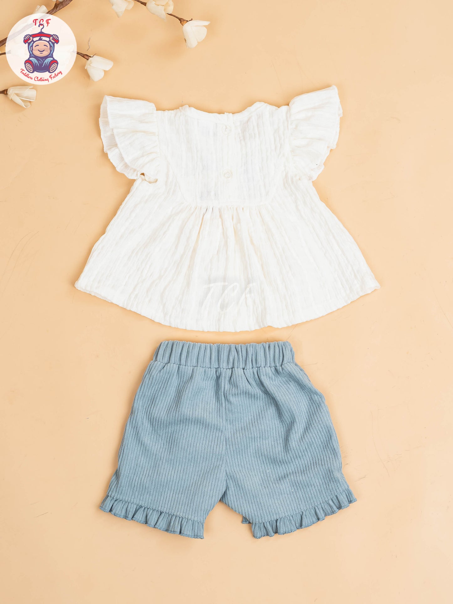 White & Grey - Girls Co-ords Sets