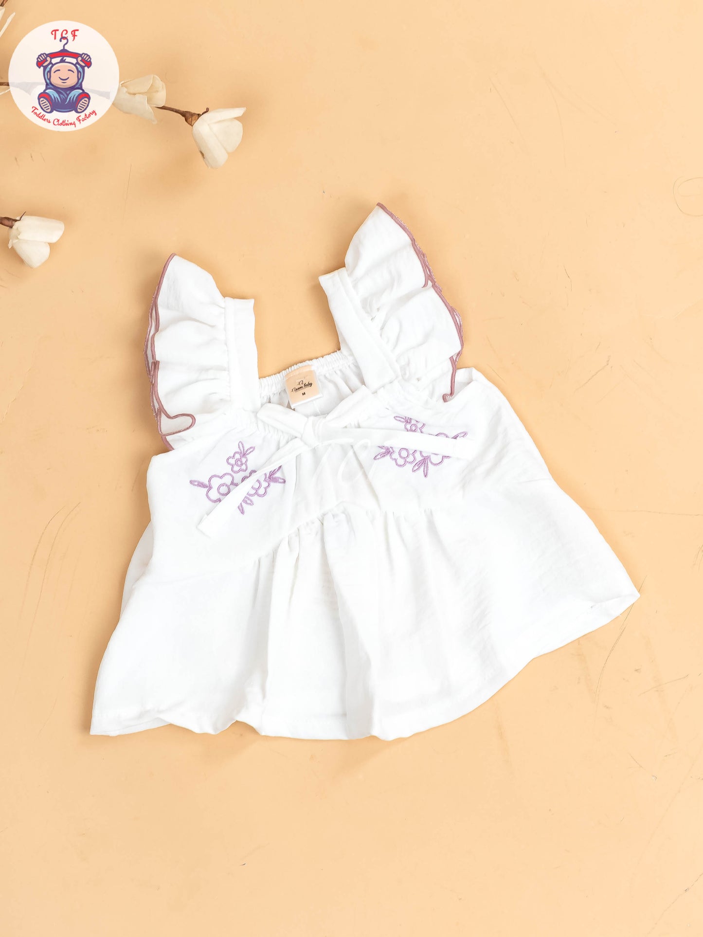 White & Onion Pink - Girls Co-ords Sets