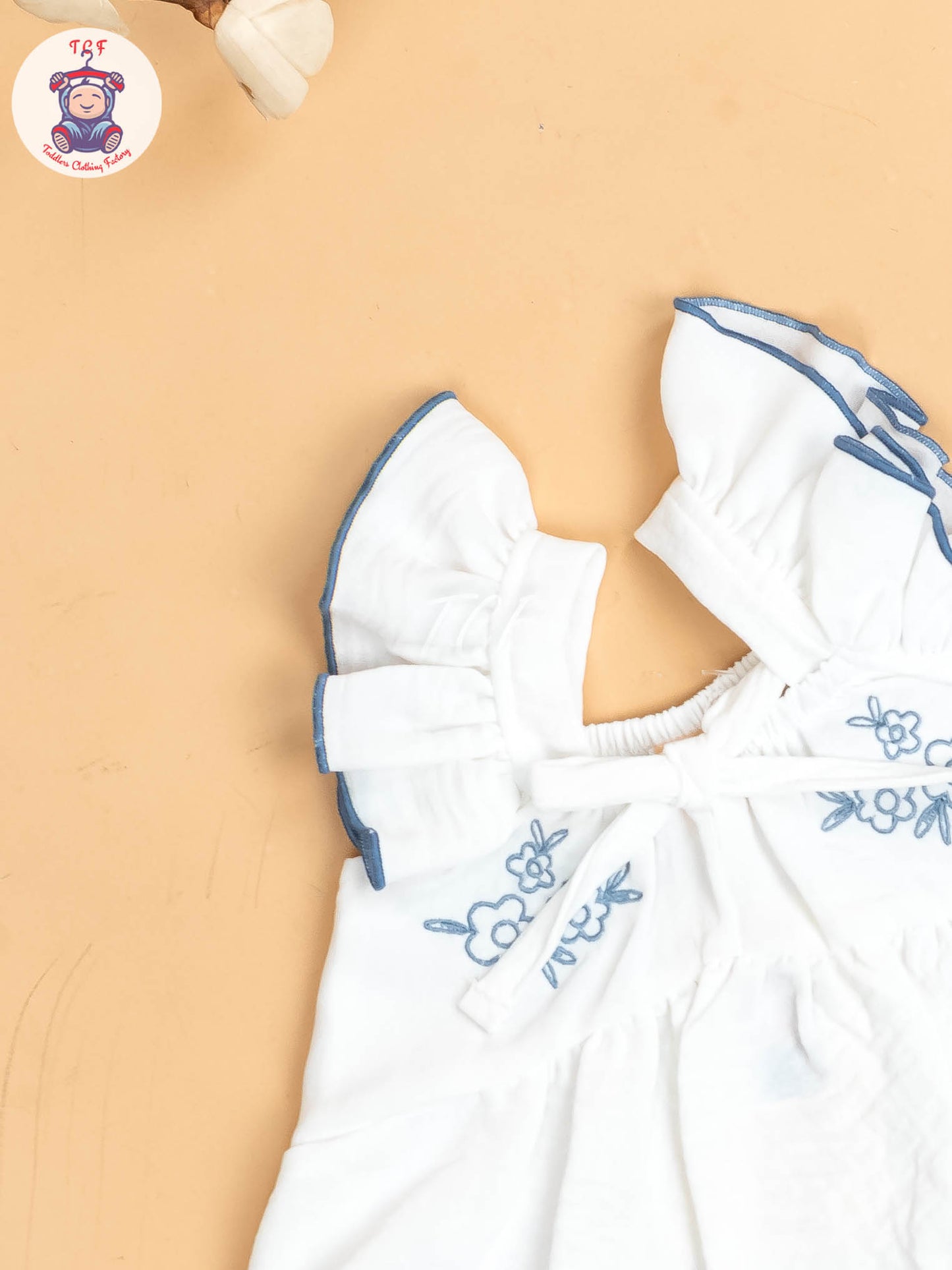 White & Light Blue  - Girls Co-ords Sets