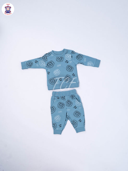 Teal Blue Lion -  Boys Night Wear