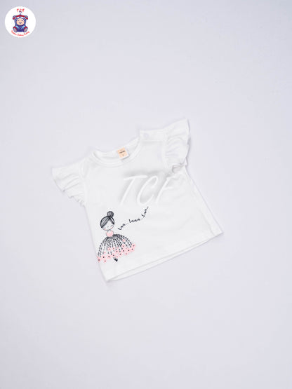 White - T-Shirts & Shorts