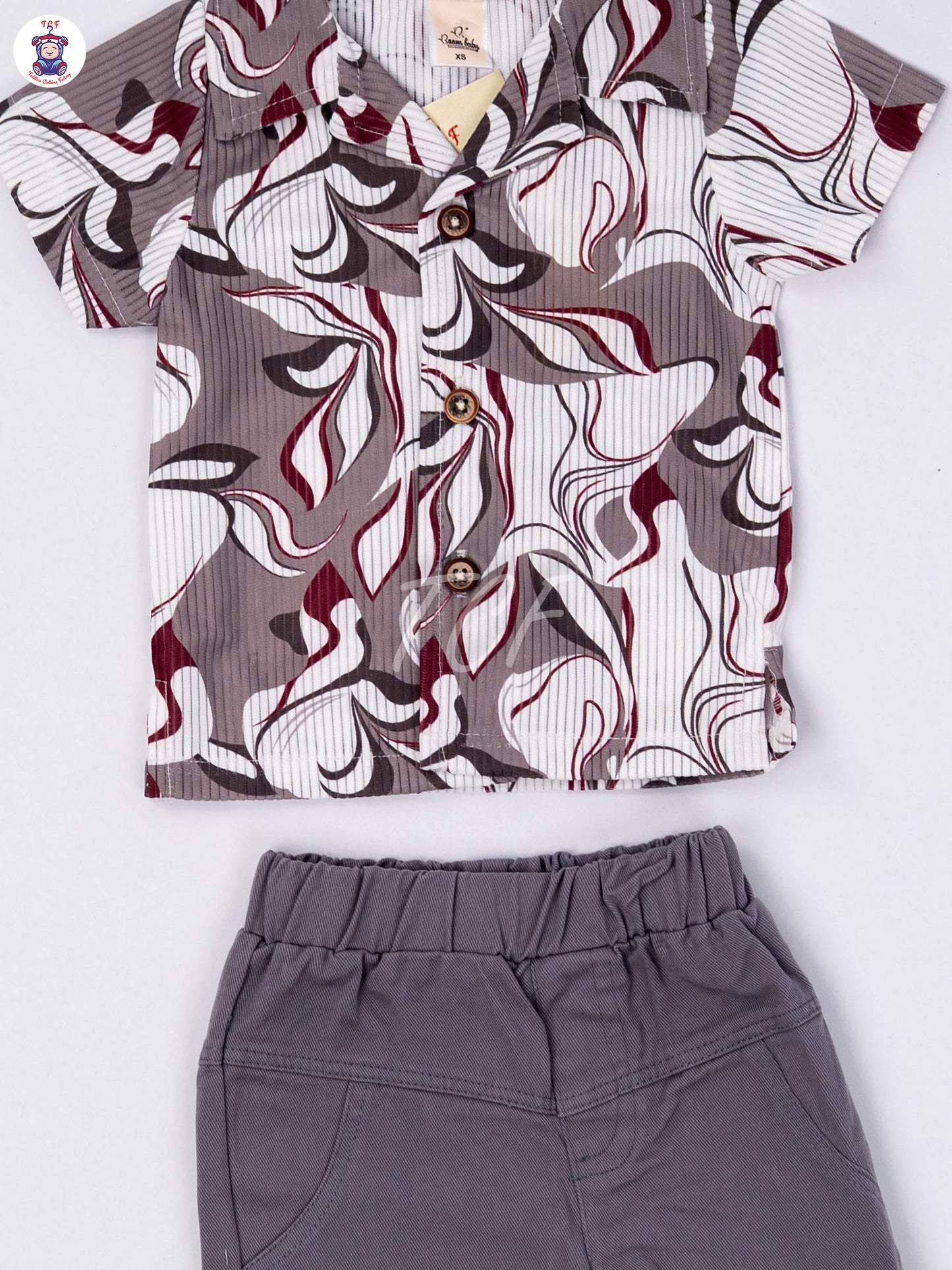 White & Grey - Shirts & Shorts