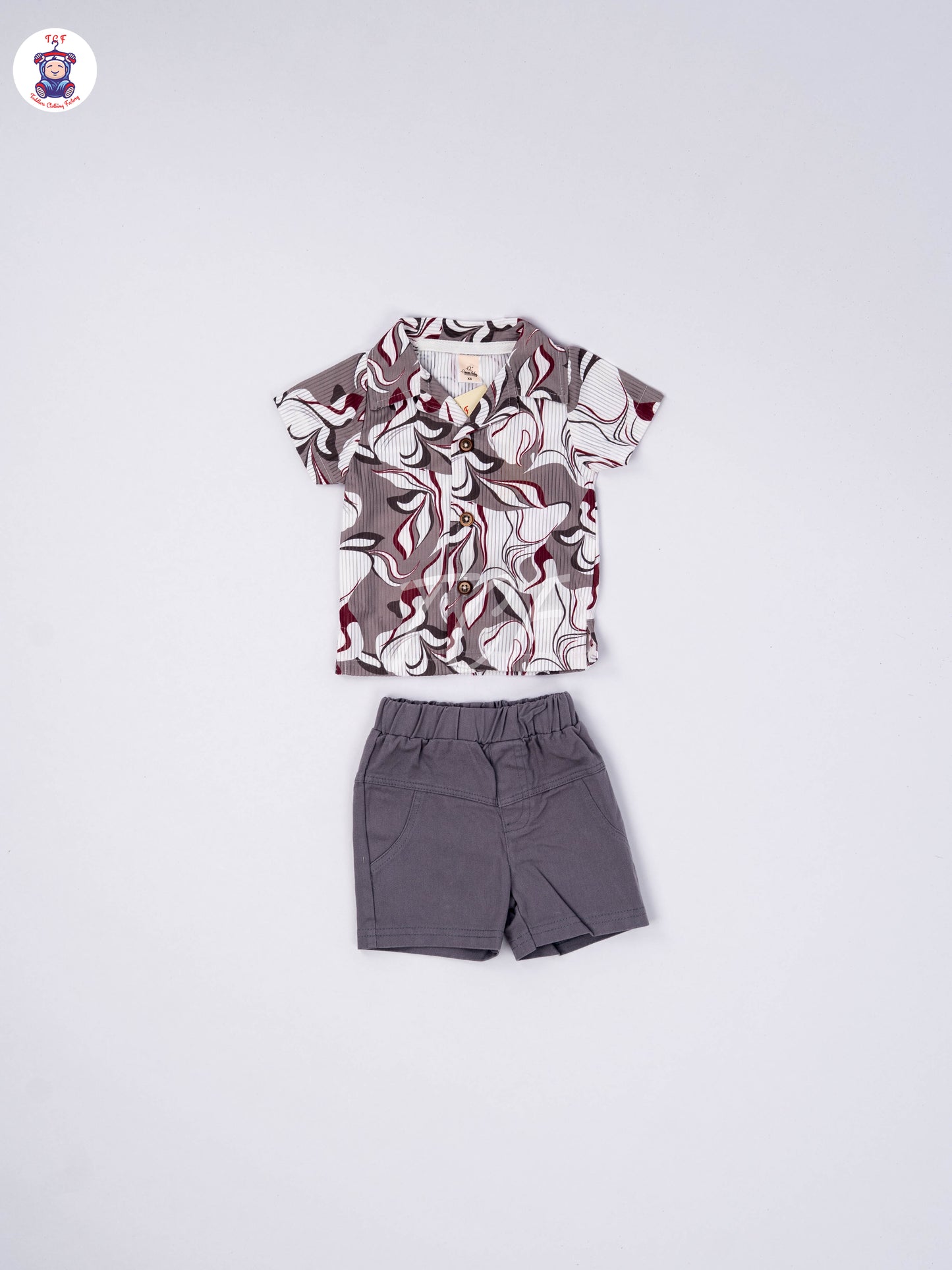 White & Grey - Shirts & Shorts