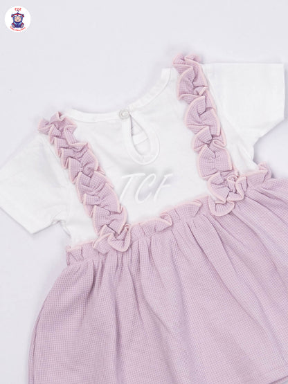 White & Light Lavendar - Jumpsuits