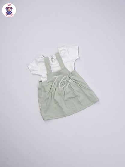 White & Lite Pastel Green - Jumpsuits