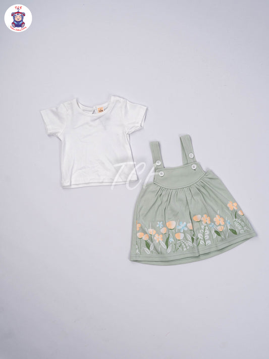White & Lite Pastel Green - Jumpsuits