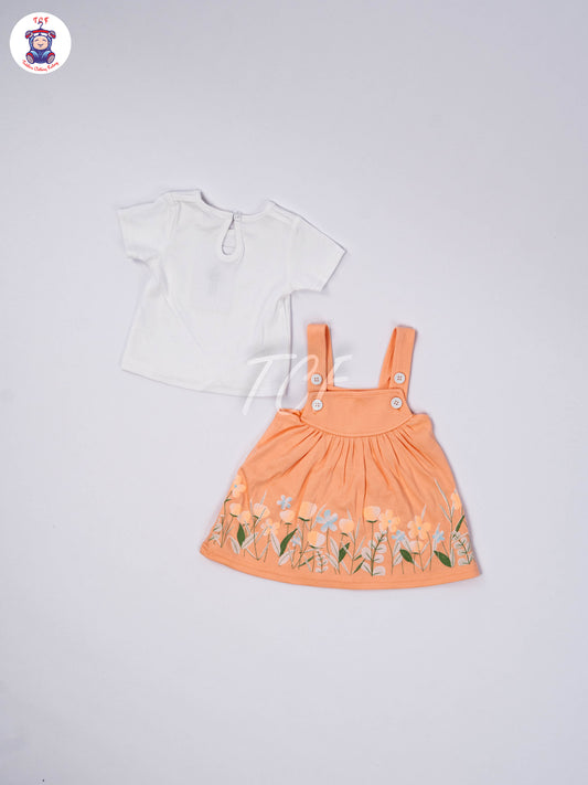 White & Lite Orange - Jumpsuits