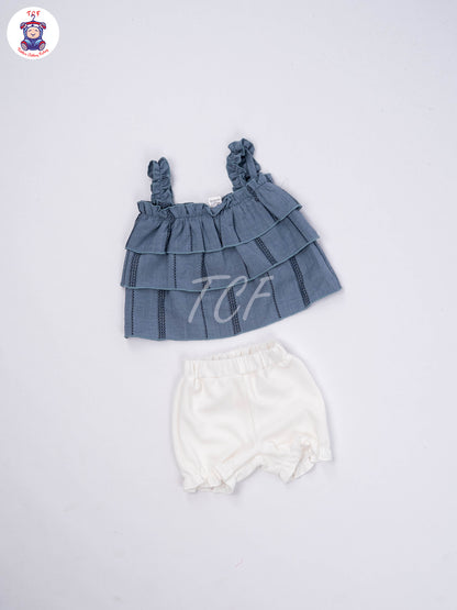 Teal Blue & White - Co-ords Sets