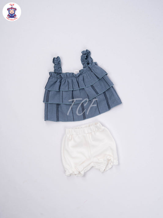 Teal Blue & White - Co-ords Sets