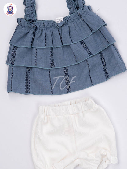 Teal Blue & White - Co-ords Sets