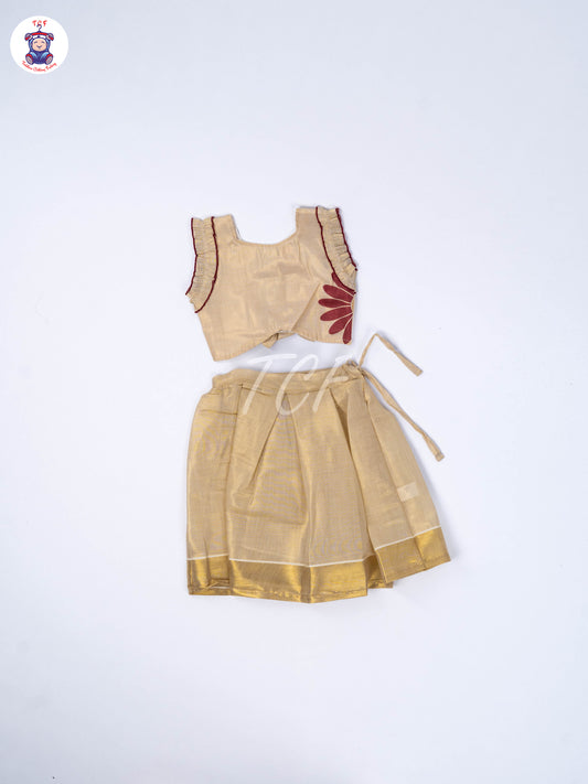 Red & Gold - Pavadai Sattai