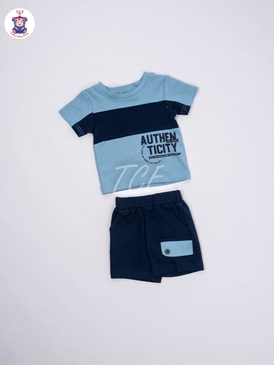 Blue - T-Shirts & Shorts