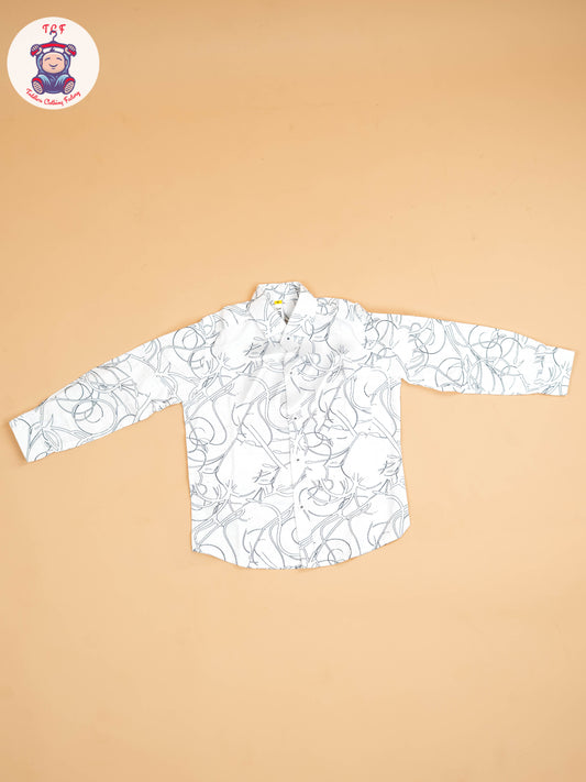 White & Black - Boys Readymade Shirt
