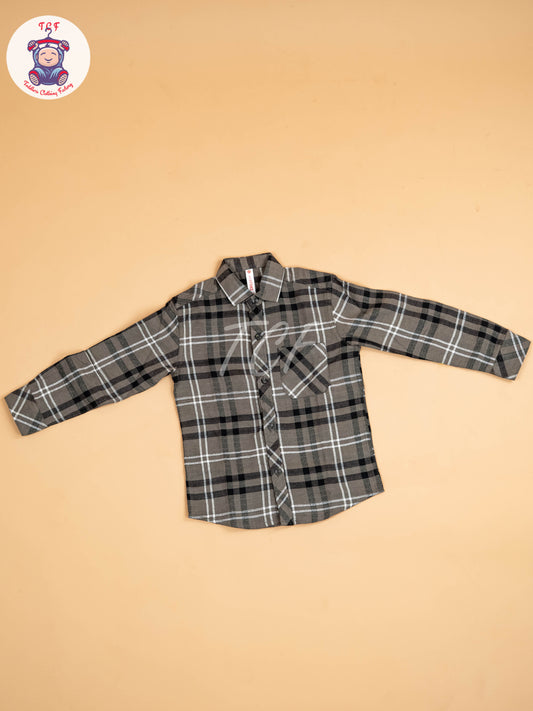 Green & Black - Boys Readymade Shirt