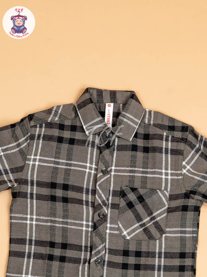 Green & Black - Boys Readymade Shirt