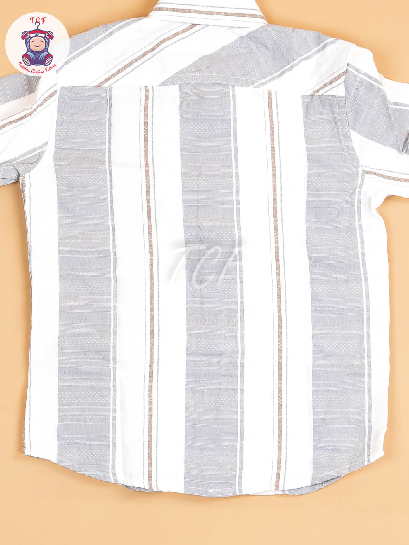 White & Grey - Boys Readymade Shirt