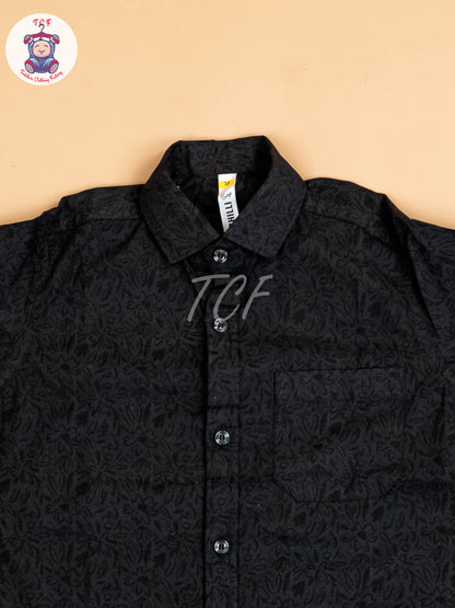 Black - Boys Readymade Shirt