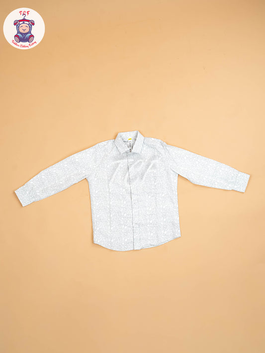 Grey & White - Boys Readymade Shirt