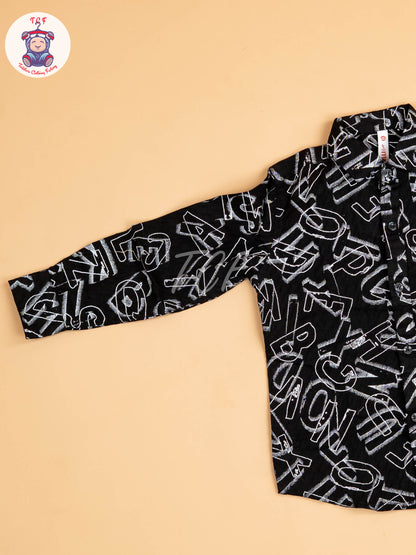 Black - Boys Readymade Shirt